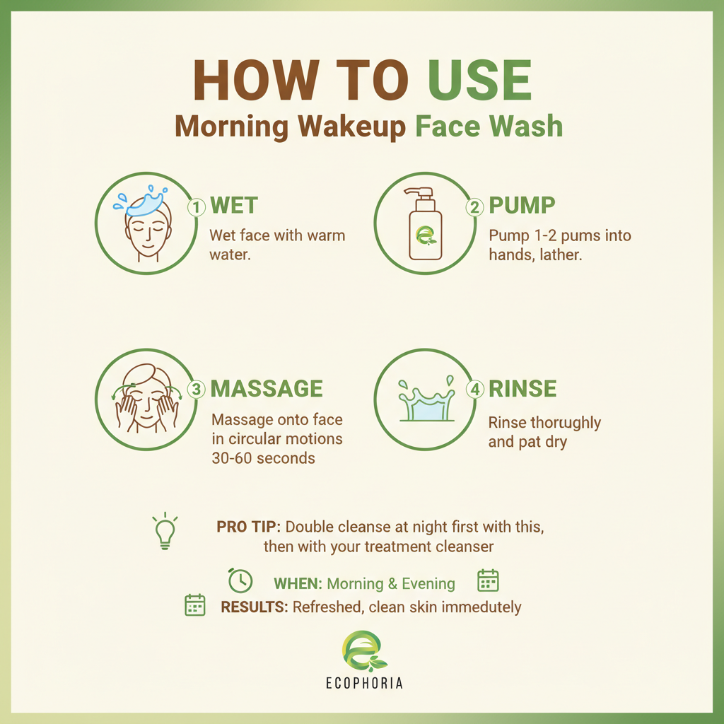 Morning Wakeup Face Wash | Gentle Daily Cleanser for Fresh Skin