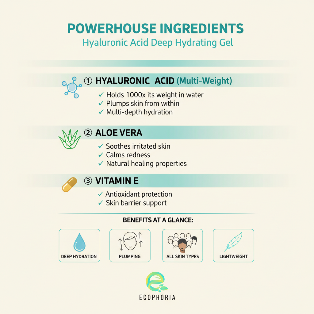 Hyaluronic Acid Deep Hydration Gel | Plump & Hydrate All Skin Types