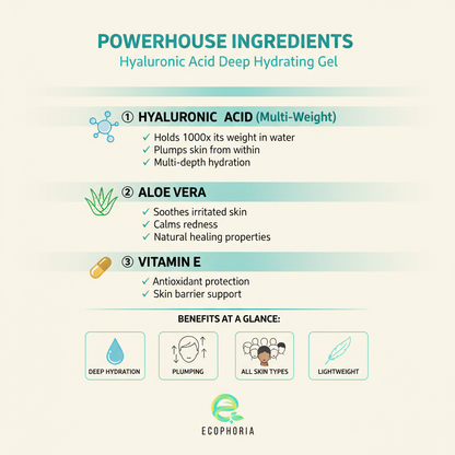 Hyaluronic Acid Deep Hydration Gel | Plump & Hydrate All Skin Types