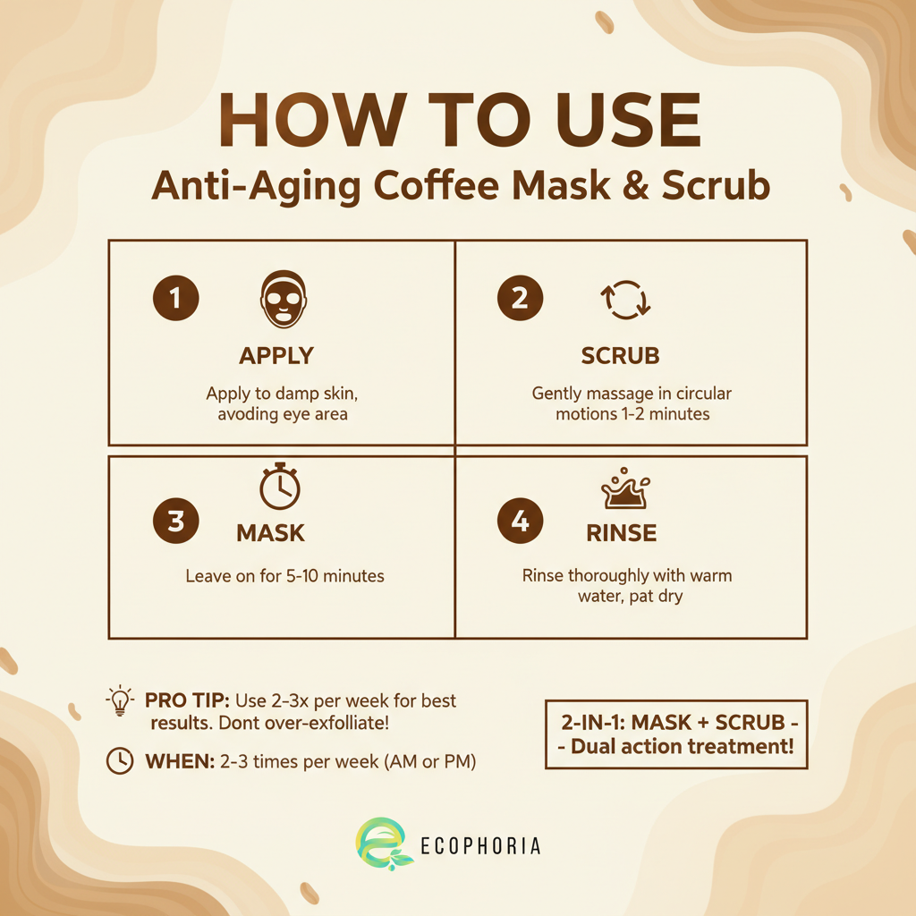 Anti-Aging Coffee Mask & Scrub | Exfoliate & Energize Treatment